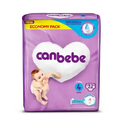 Canbebe Diapers -4 - Economy Pack Pack - 32 Pcs