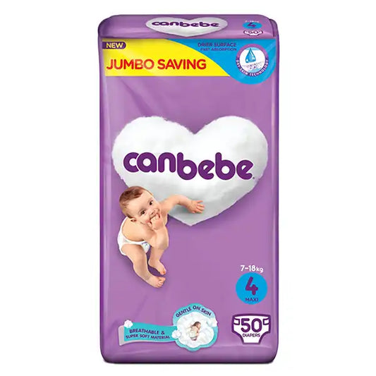 Canbebe Diapers -4 - Jumbo Pack - 50 Pcs