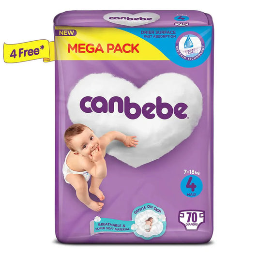 Canbebe Diapers -4 - Mega Pack - 70 Pcs