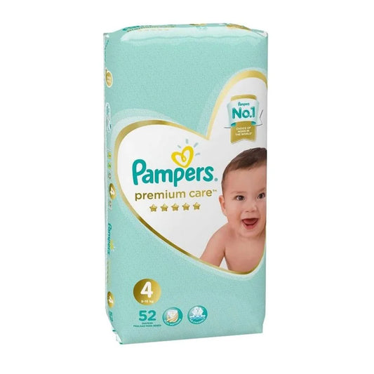 Pampers Diapers -4 -L - Premium Care - 52 Pcs