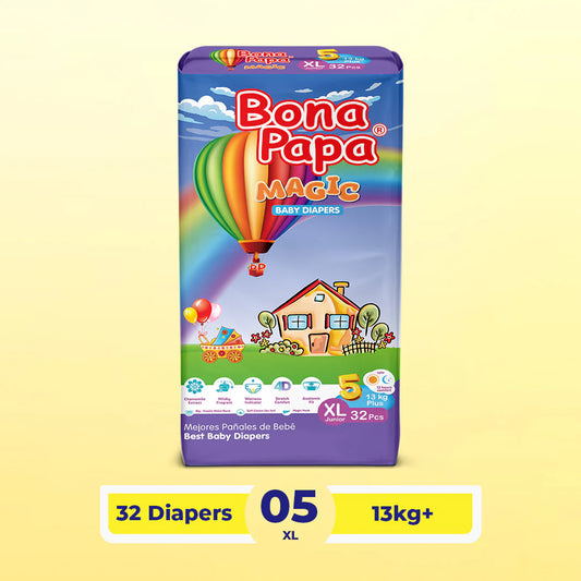 Bona Papa Magic Diapers -5 -XL - Economy Pack - 32 Pcs