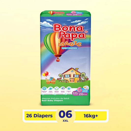 Bona Papa Magic Diapers -6 - XXL - Economy Pack - 26 Pcs