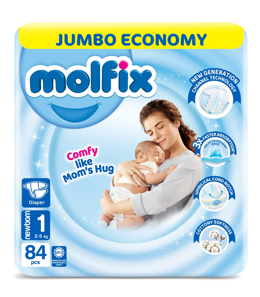 Molfix Diapers -1 -NB -84 Pcs