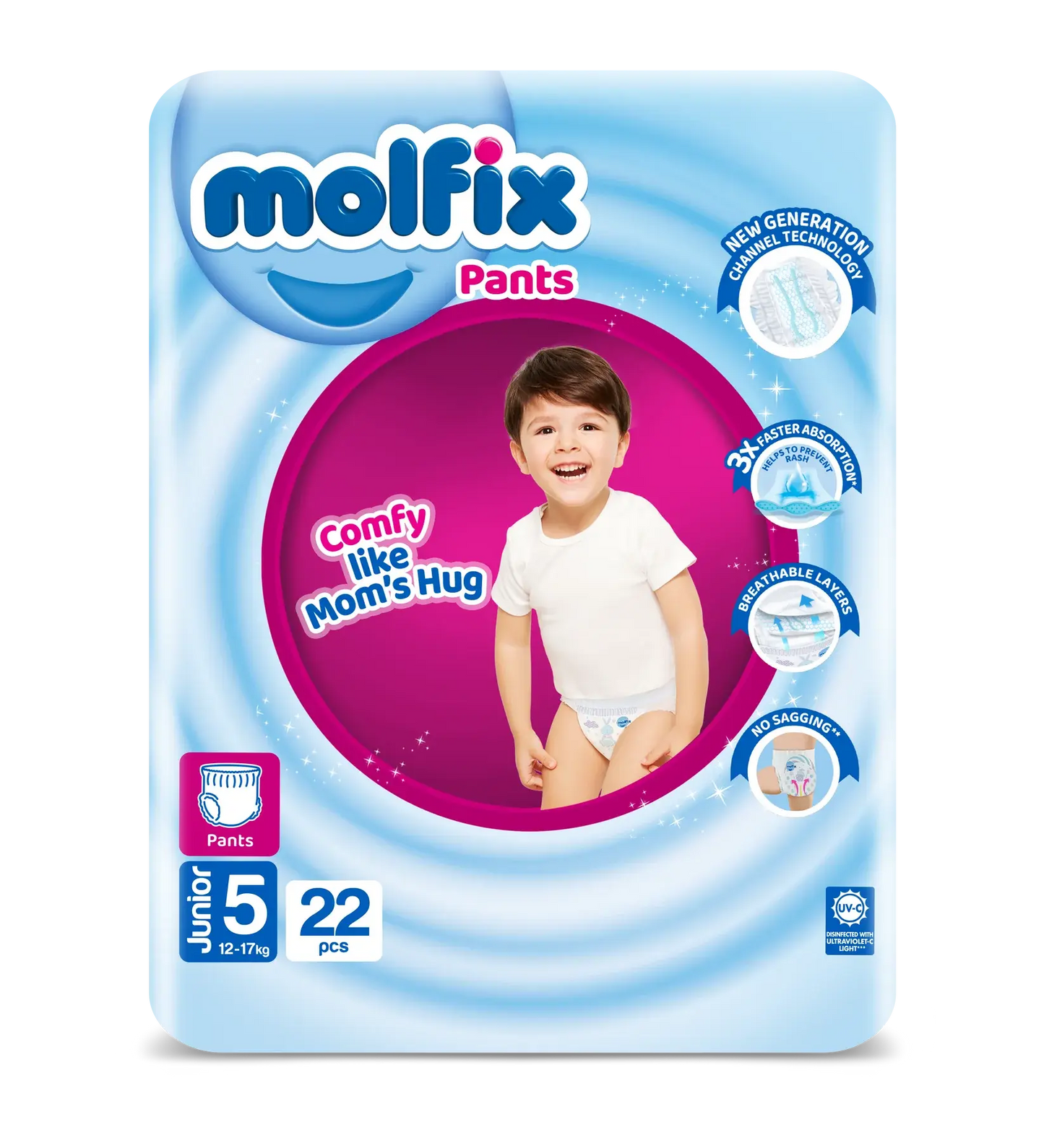 Molfix Pants -5 -XL -22 Pcs