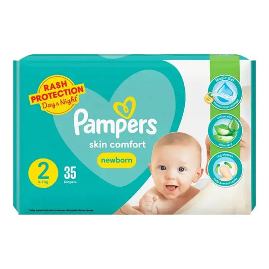 Pampers Diapers -2 -NB - 35 Pcs