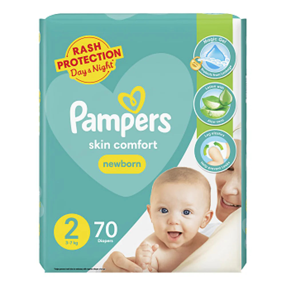 Pampers Diapers -2 -NB - 70 Pcs