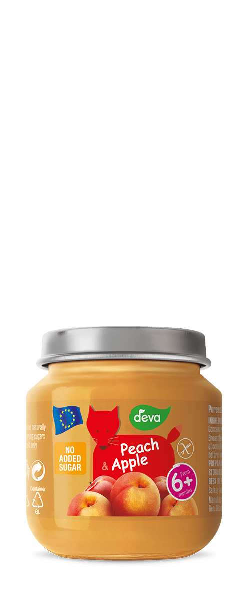 Deva - Baby Food Puree - Peach and Apple - 125ml