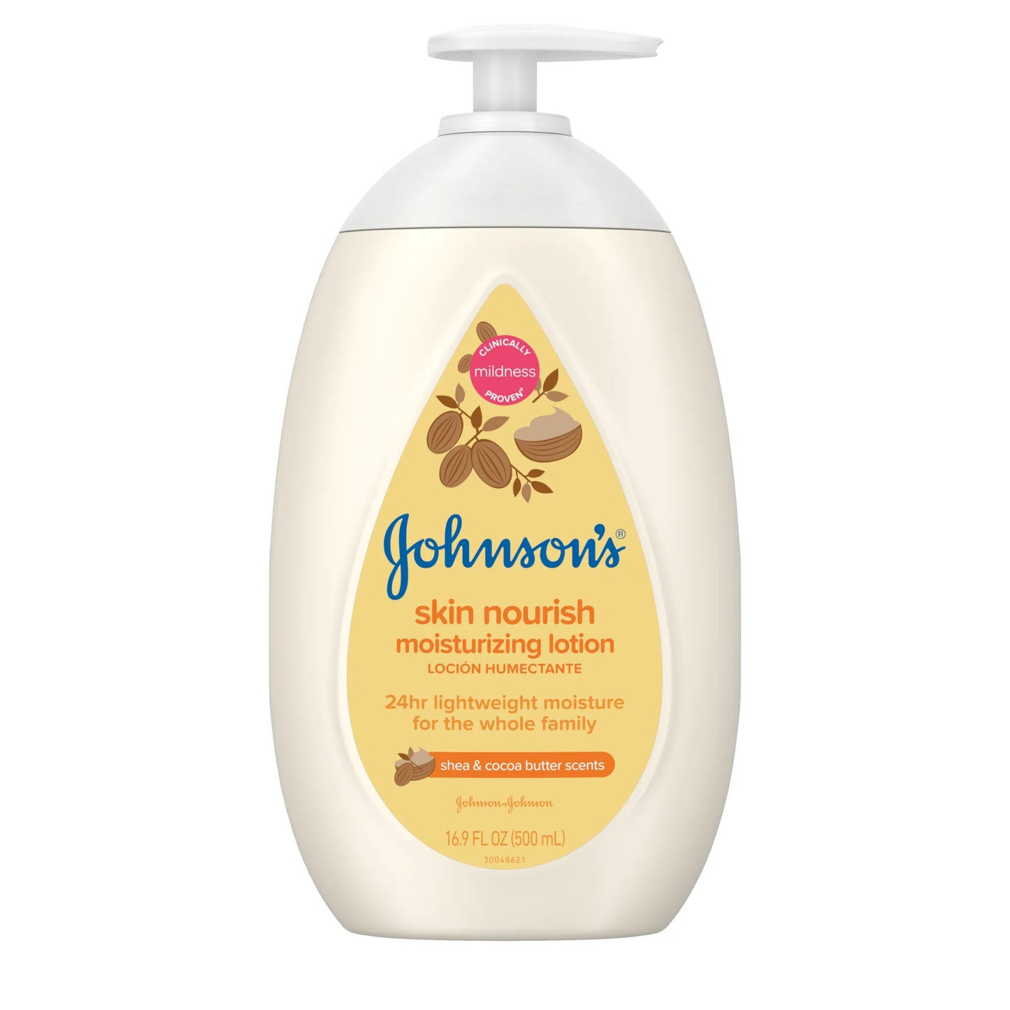 Johnson's Skin Nourish Moisturizing Lotion with Shea and Cocoa Butter Scents