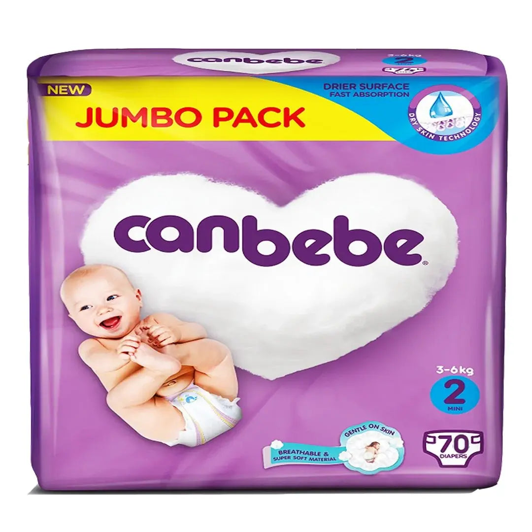 Canbebe Diapers -2 - Jumbo Pack - 70 Pcs