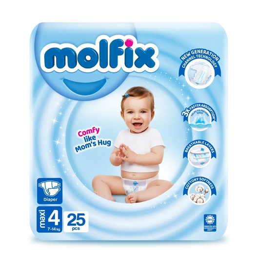 Molfix Diapers -4 -L -25 Pcs