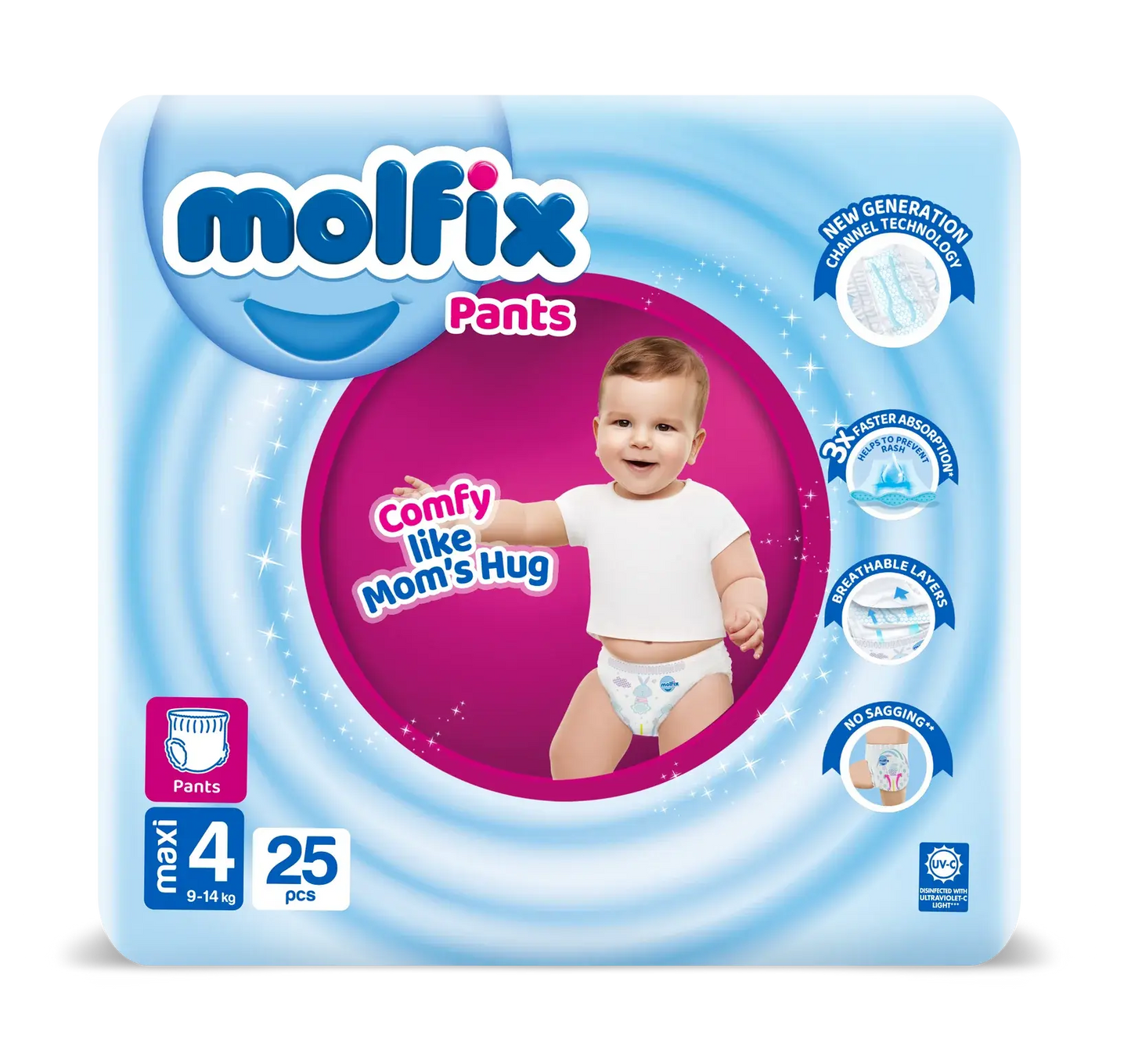 Molfix Pants -4 -L -25 Pcs