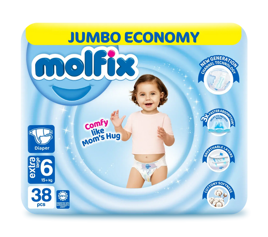 Molfix Diapers -6 -XLL -38 Pcs