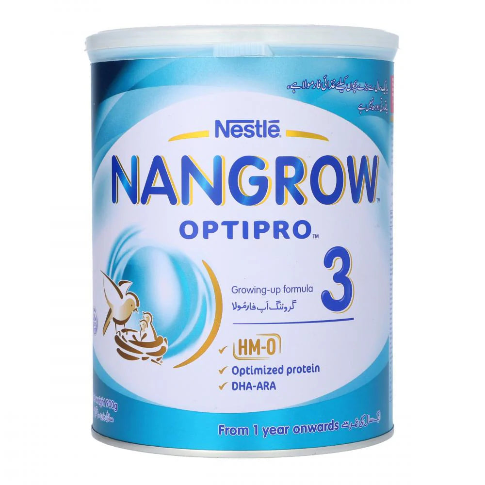 Nestle Nangrow - 3 Milk Powder Optipro Tin - 900 GM